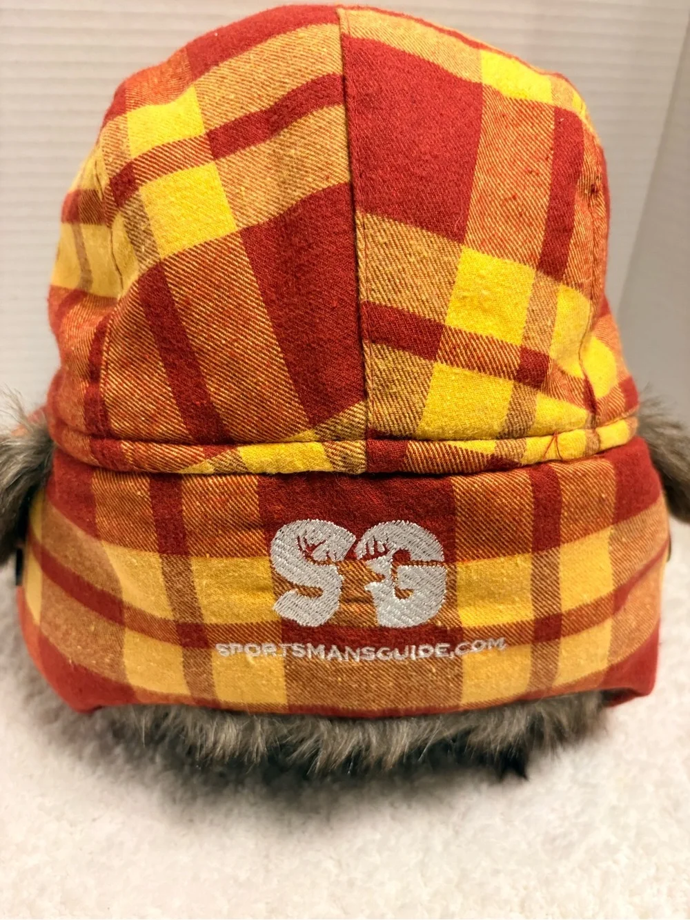 Minnesota Golden Gophers Maroon & Gold Plaid Fur Detail Trapper Adult Hat